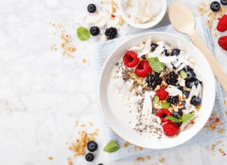 Yogurt Parfaits with Apricot Glazed Berries Yogurt Parfaits