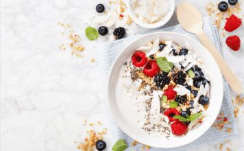 Yogurt Parfaits with Apricot Glazed Berries Yogurt Parfaits