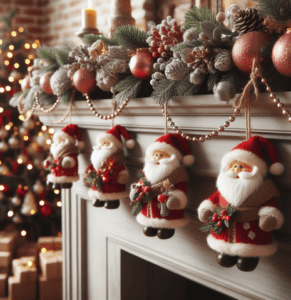 Hang a Santa Claus Garland