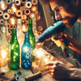 Drilling into Glass Bottles