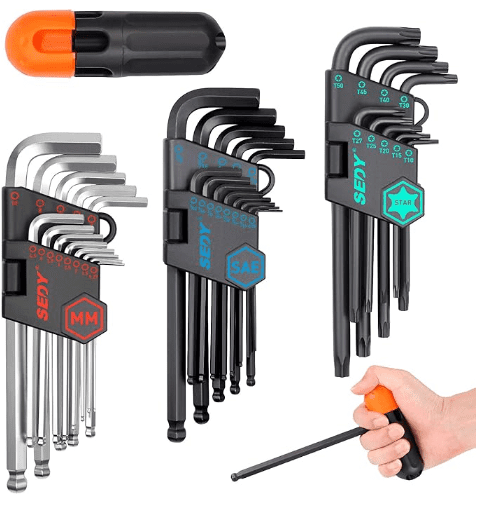 hex keys Standard and metric sets