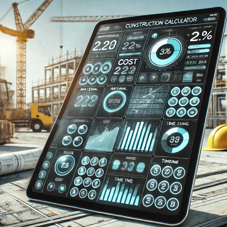 Construction Calculator For Material, Cost, And Timeline Estimation
