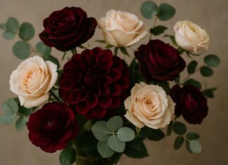 Burgundy Flowers: Bold, Romantic Blooms for Gardens, Bouquets & Weddings Burgundy Flowers