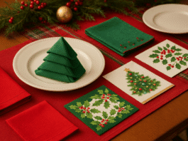 Christmas Napkins: Simple Ideas for a Festive Holiday Table Christmas Napkins