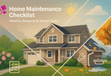 Home Maintenance Checklist (Monthly + Seasonal Guide) Home Maintenance Checklist