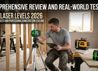 The 5 Best Laser Levels in 2026 (Tested & Reviewed) Top rated green beam laser levels for 2026 used on a construction site