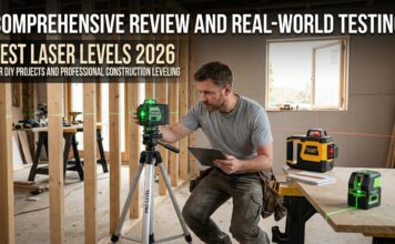 The 5 Best Laser Levels in 2026 (Tested & Reviewed) Top rated green beam laser levels for 2026 used on a construction site