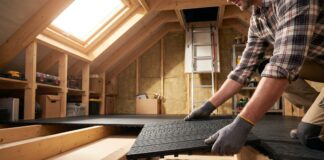 Attic Decking Panels: The Best Flooring for Small Attic Hatches (2026) Installing lightweight attic decking panels over joists near a small attic hatch.