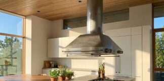 Ducted vs Ductless Range Hood (2026): My DIY Verdict A visual comparison between a ducted range hood venting outside and a ductless recirculating range hood in a modern kitchen.