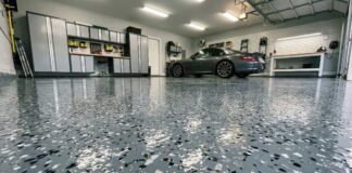 How Much Does Epoxy Flooring Cost? (2026 DIY Guide) A clean, shiny, professional-looking epoxy garage floor