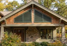 Gable End Vents (2026): Cool Your Hot Attic Fast A beautiful home exterior showing newly installed gable end vents under the roof peak