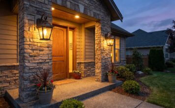 Solar Outdoor Wall Lanterns: Best Types, Features & Buying Tips Solar outdoor wall lanterns mounted beside a front door at night