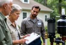 Water Pump Installation Price: 2026 Replacement Cost Guide A professional plumber installing a new water well pump system in a residential home.