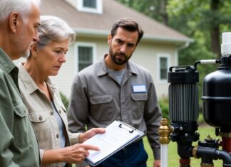 Water Pump Installation Price: 2026 Replacement Cost Guide A professional plumber installing a new water well pump system in a residential home.