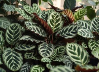 Calathea Types: 15 Stunning Varieties and Care Tips Different Calathea types with colorful patterned leaves