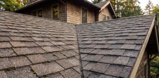 Closed Valley Roof: What It Is, Why It Leaks & When Replacement Makes Sense A close-up of a closed valley roof installation with asphalt shingles cut neatly along the roof valley