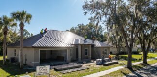 Metal Roofing in Ocala, FL: Cost, Permits, Pros, Cons & When It Makes Sense A metal roof installation on a Florida home in Ocala with standing seam panels