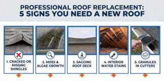 Professional Roof Replacement Guide: When Your Home Needs a New Roof Installation Damaged and curled asphalt roof shingles indicating the need for professional roof replacement