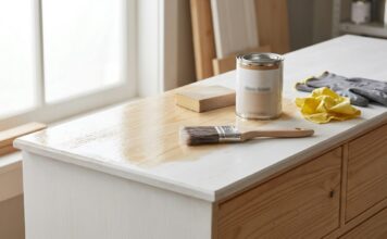 Polycrylic Over Paint: When It Works, When It Yellows & How to Apply It Polycrylic being applied over painted furniture with a synthetic brush