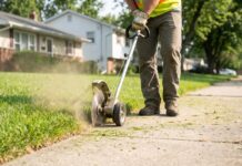 Best Lawn Edger: 9 Smart Picks for Clean Yard Edges Best lawn edger creating a clean edge along a sidewalk and grass border