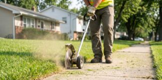Best Lawn Edger: 9 Smart Picks for Clean Yard Edges Best lawn edger creating a clean edge along a sidewalk and grass border