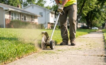 Best Lawn Edger: 9 Smart Picks for Clean Yard Edges Best lawn edger creating a clean edge along a sidewalk and grass border
