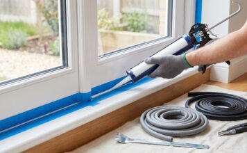 How to Reseal Windows: 7 Fixes for Drafts, Leaks, Caulk Gaps & Failed Seals Homeowner resealing a window frame with caulk to stop drafts and leaks