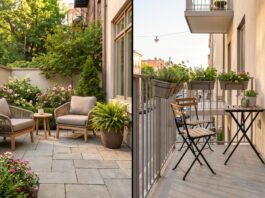 Patio vs Balcony: Key Differences, Best Uses & Furniture Ideas Patio vs balcony comparison showing ground-level patio and apartment balcony