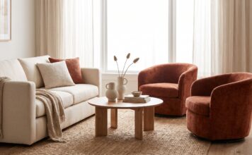 Swivel Accent Chairs: 9 Best Picks for Living Rooms, Sets & Small Spaces Swivel accent chairs in a stylish living room seating area