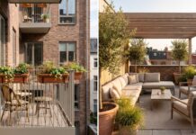 Terrace vs Balcony: Key Differences, Uses & Design Ideas Terrace vs balcony comparison showing a rooftop terrace and apartment balcony