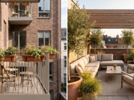 Terrace vs Balcony: Key Differences, Uses & Design Ideas Terrace vs balcony comparison showing a rooftop terrace and apartment balcony