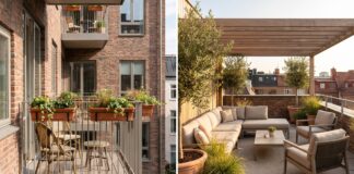 Terrace vs Balcony: Key Differences, Uses & Design Ideas Terrace vs balcony comparison showing a rooftop terrace and apartment balcony