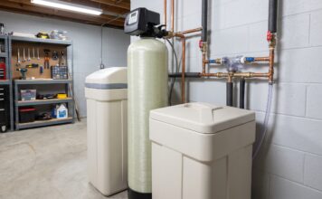 Water Softener Repair: Costs, Common Problems & When to Call a Pro Water softener repair showing a home water softener system with brine tank and plumbing connections